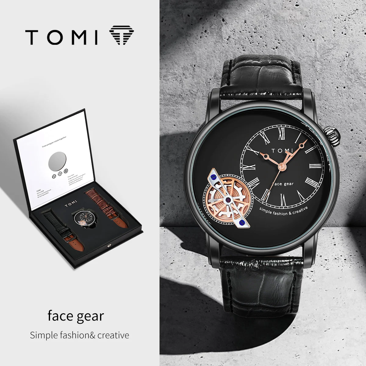 TOMI Men's Business Watch Set - Stylish & Functional