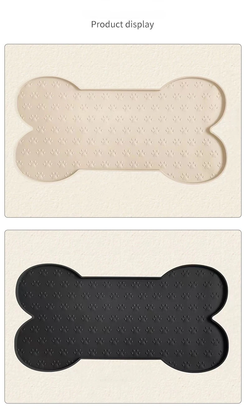 Easy-to-Clean Silicone Pet Meal Mat Anti-Spill Feeding Mat for Cats and Dogs Cat Bowl Mat Supplies supplier