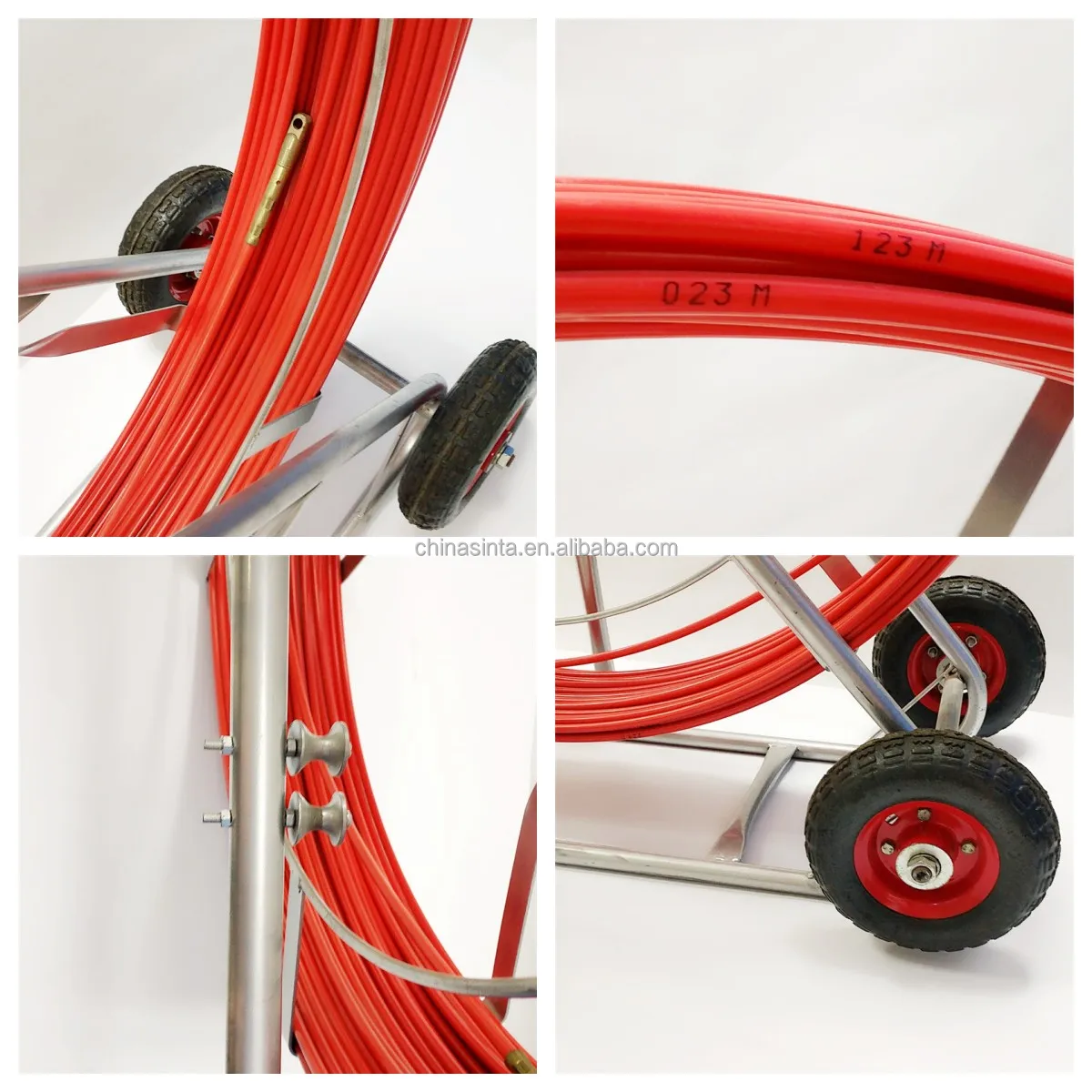 8mm 150m Fiberglass Duct Rodder Conduit Fish Tape Cable Puller Electrical  Wire Puller Fiberglass Running Rod Wheel with Cage - China Duct Rodder,  Cable Rodder