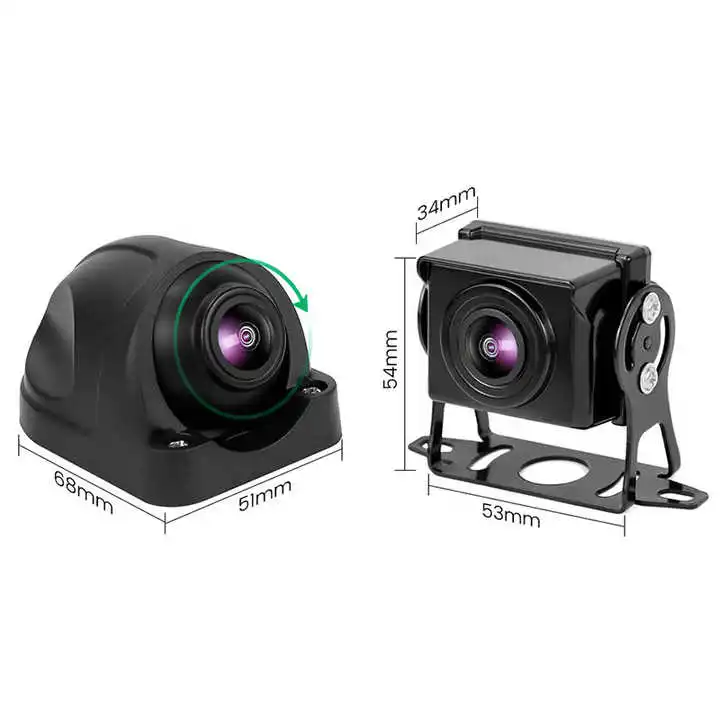 Forklift AI Camera Detection With 4 Cameras 7 Inch Monitor Outside Voice Alarm Backup 720P AHD BSD AI Camera for Forklift Truck