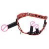 Red pants-black accessories