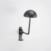 Modelo de pared semicircular negro.