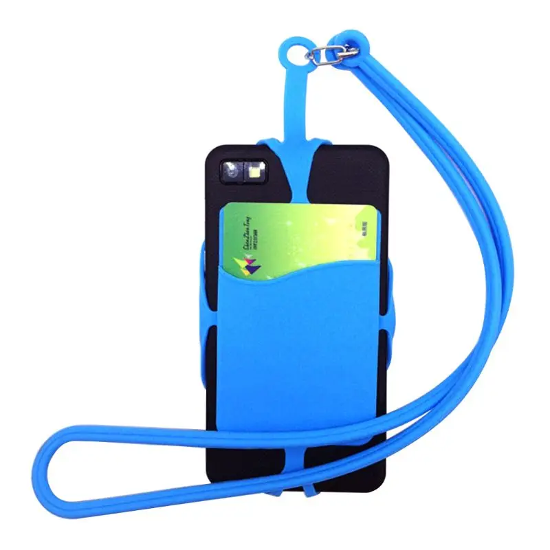 Заводская оптовая продажа, универсальный силиконовый ремешок на шею для сотового телефона с логотипом на заказ