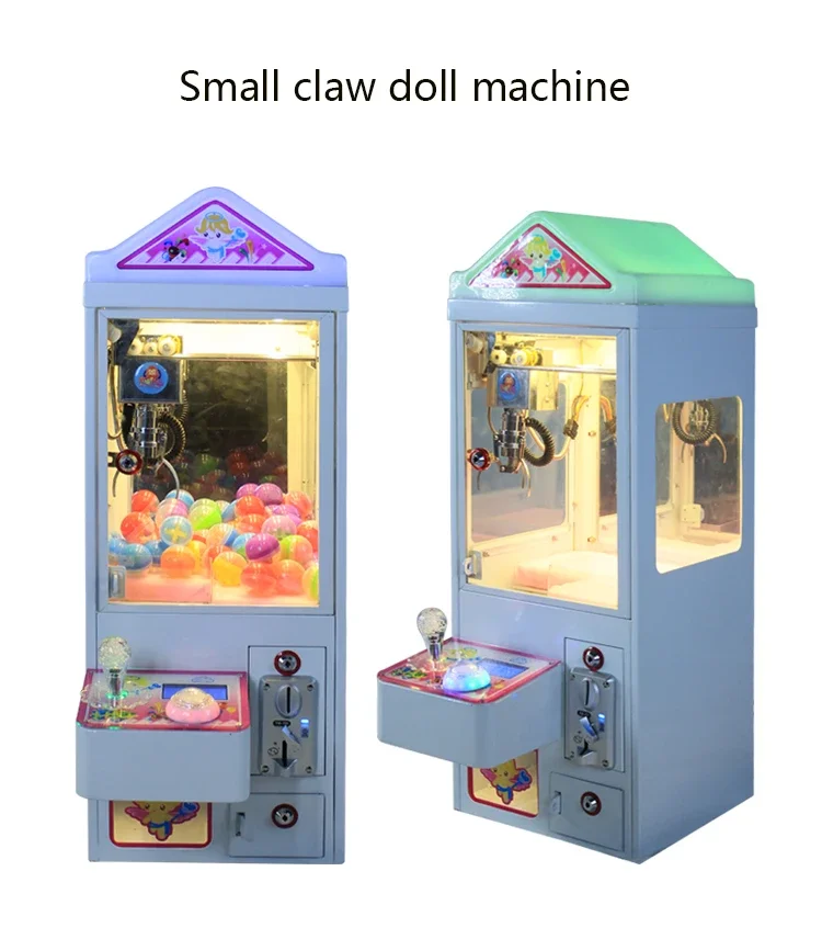 Interactive Mini Plush Toy Claw Crane Machine For Kids Coin Operated Countertop Arcade Game