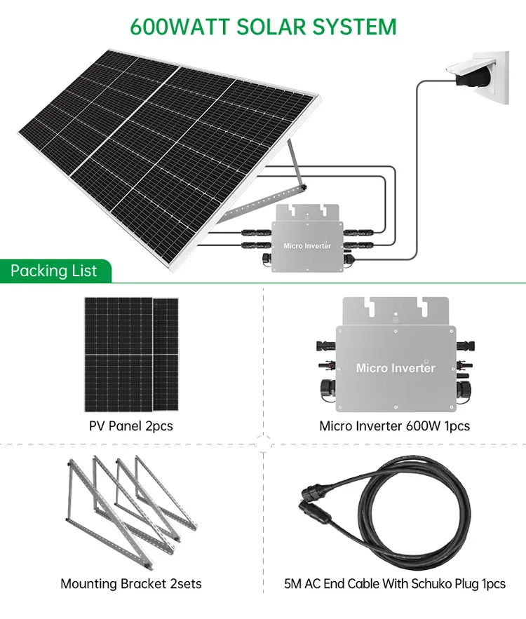 600w Germany Balcony Solar System Solar Mounting System Balcony Solar ...