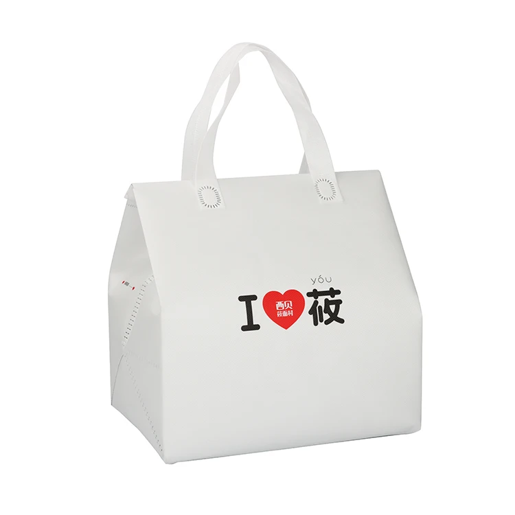 Heavy Duty Custom logo Insulated Reusable Tote Grocery thermal shopping cooler bag