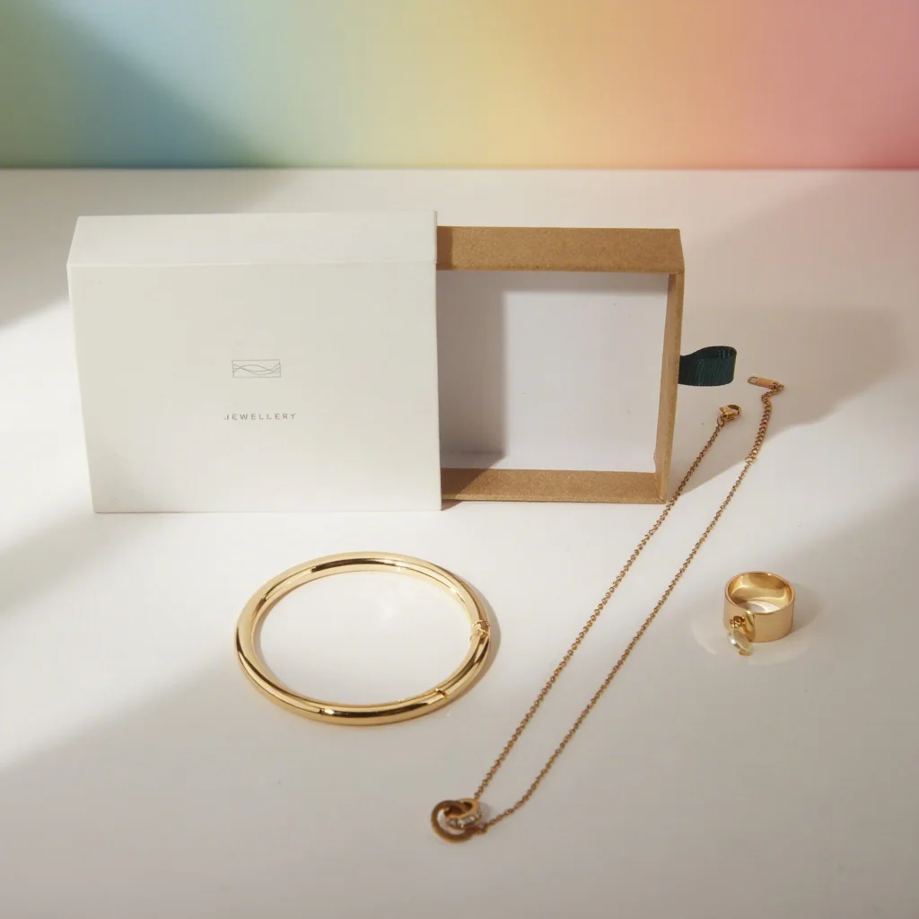 Eco-Luxury Jewelry Box | Custom Drawer Design in Recycled Cardboard for Premium Branding & Gifting