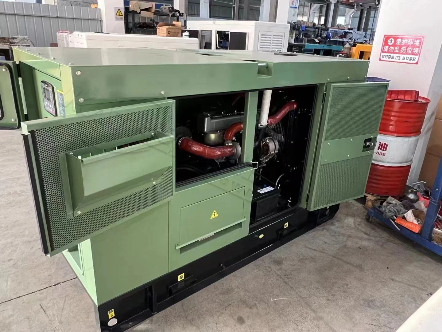 product industrial use multi cylinder diesel generating set 20kw 25kw 30kw 50kw 100kw 200kw 500kw 1000kw 1500kw super silent genset-12