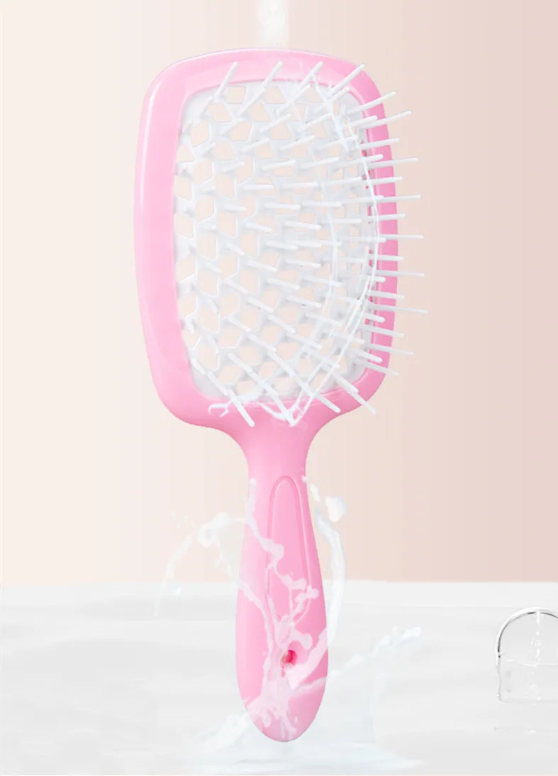 Tiktok Popular Candy Color Hairbrush Rts Small Moq Customized Logo