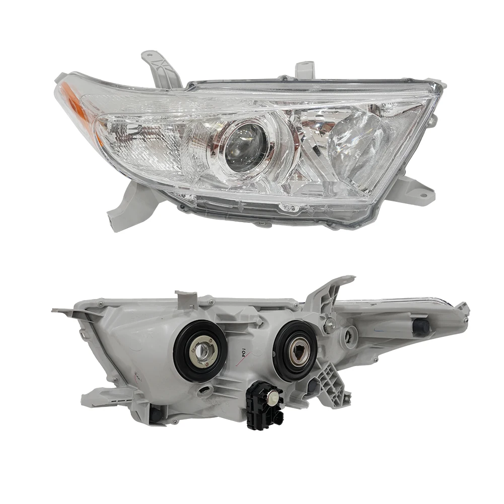 DRL Lamp Auto Work Head Light Car Halogen & Xenon Headlight for Toyota Highlander 2011 2012 2013 manufacture