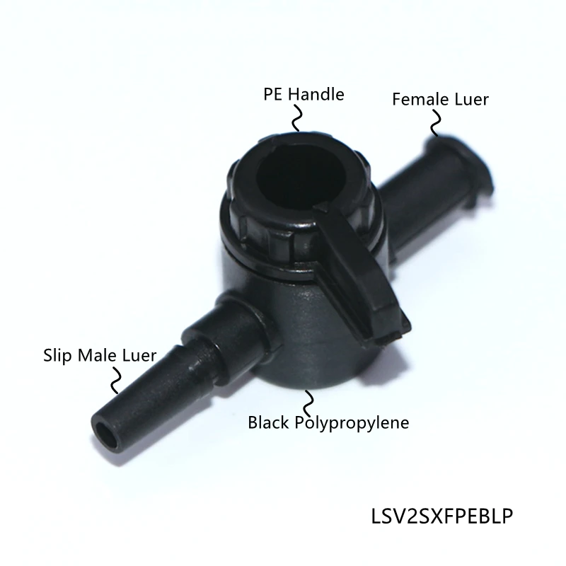 Ju Male Luer Slip To Female Luer Lock One Way Valve Medical Plastic