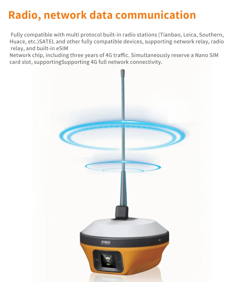 GNSS RTK Hi -target V98 Base and Rover upgrade for land surveying instruments