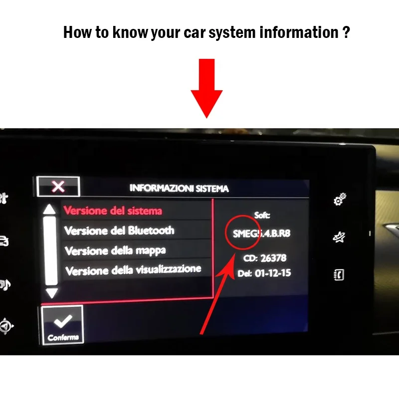 プジョー 308 T9 / 208 SMEG対応 Apple CarPlay Android Auto