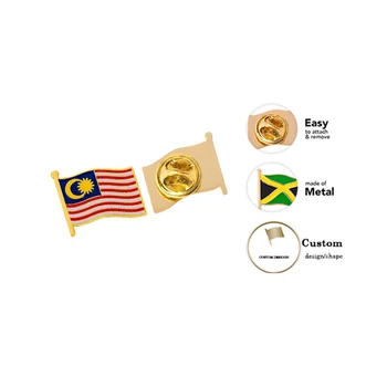 FRCOLOR Broche Drapeau épingles Insigne Patriotique Simple Drapeaux