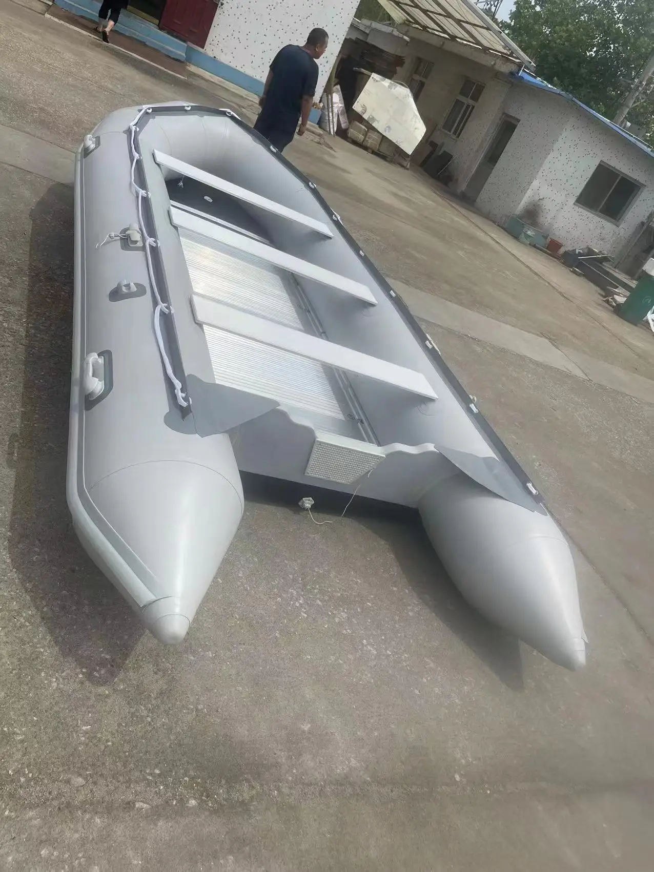 Luxury RIB Hypalon Inflatable 4.7m Inflatable Boat Aluminium Floor Boat YAMAHA MOTOR 15 HP for SALE