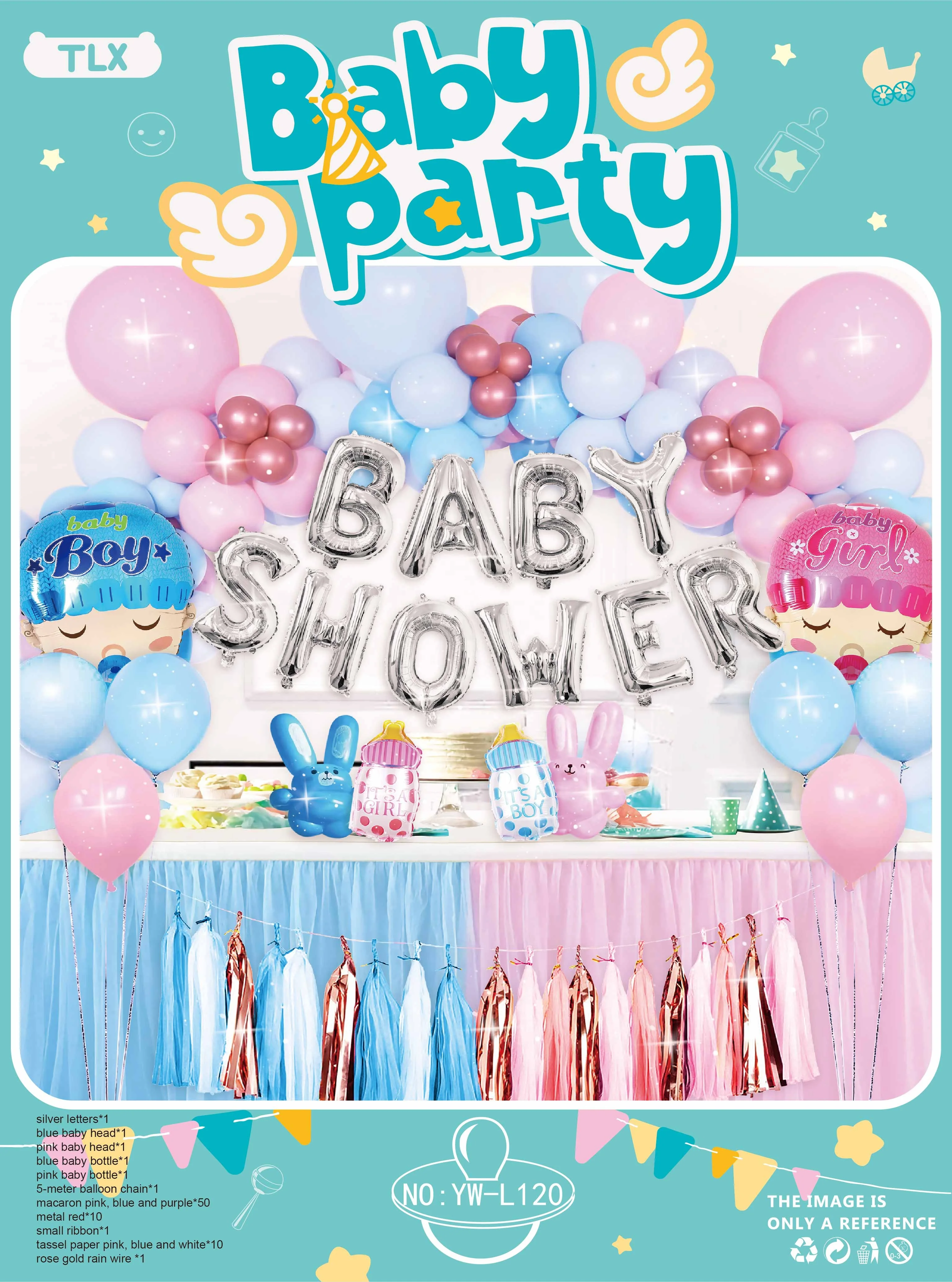 11 Year Party Supplier Wholesale Baby Shower Decorations for Girl Boy  Balloon Garland Arch Baby Shower Balloon Arch Decoration