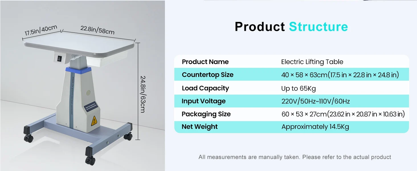 Hot Selling WB-3AL Electric Optometry Lifting Table Ophthalmology Slit Lamp Electric Table For Optical Store