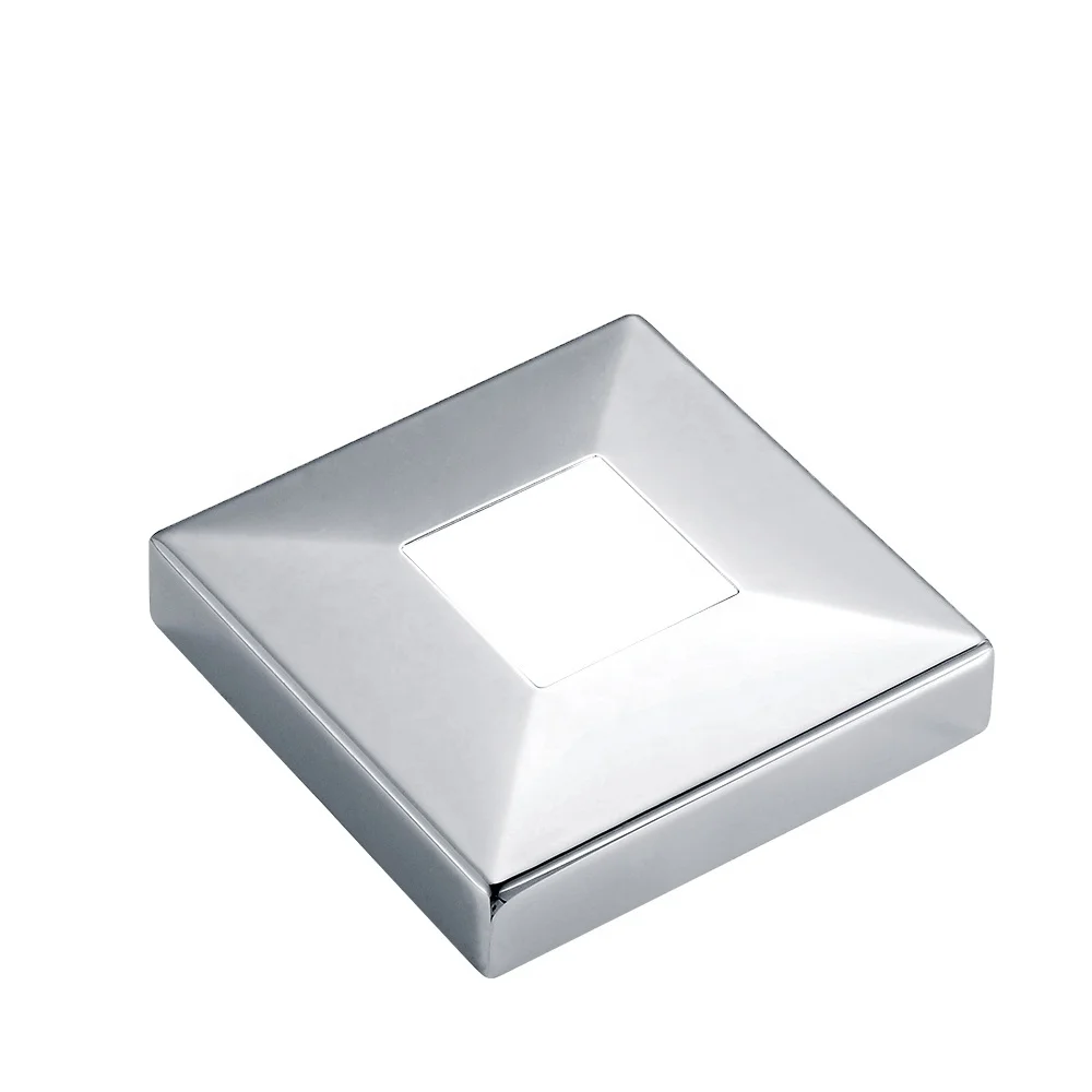 Stainless Steel Balcony Railing Fence Post Pole Base Cover for Hotel Pillar Concealment
