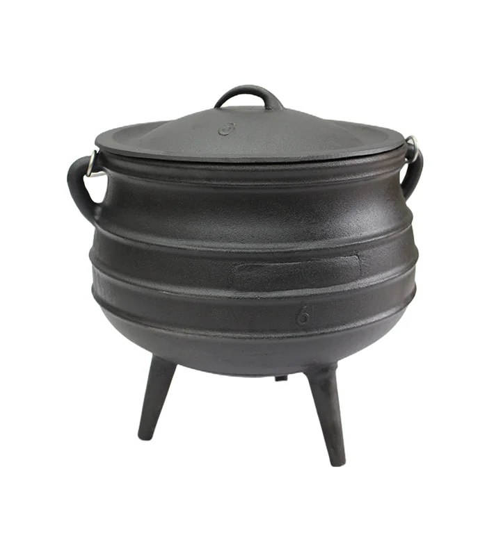 Wholesale Cast Iron Cauldron 3 Legged Cast Iron Potjie Pot BBQ Camping ...