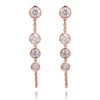 18k yellow gold lab diamond earring