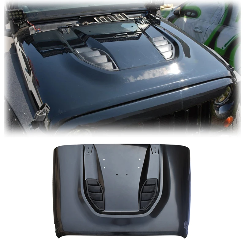 Spedking 10TH Anniversary Style Engine Bonnet Car Hood For Jeep JK Wrangler 2007-2017 Car Hood