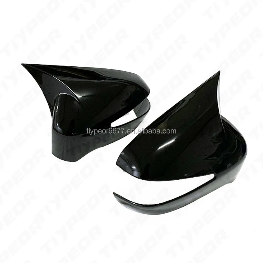 product gloss black rear view mirror cover cap with turn light for honda civic 2006 2012-4