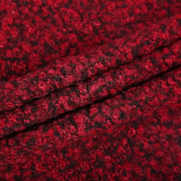 Factory Knitted 100% Polyester Two Tone Soft Teddy Fleece Sherpa Fabric for Garment