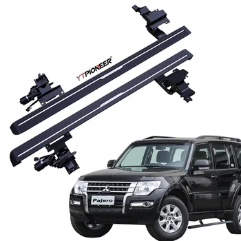 三菱パジェロV90 2014年以降モデル用 電動格納式ランニングボード