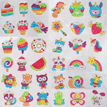 18-teiliges 5D Diamond Painting Aufkleber Set – Niedliche Tiermotive, DIY Für Kinder & Anfänger