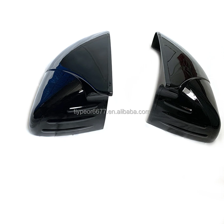 product new gloss black door rear view mirror cover trim for kia sorento 2019 2022 2020 2021 tiypeor exterior accessories body kits-6