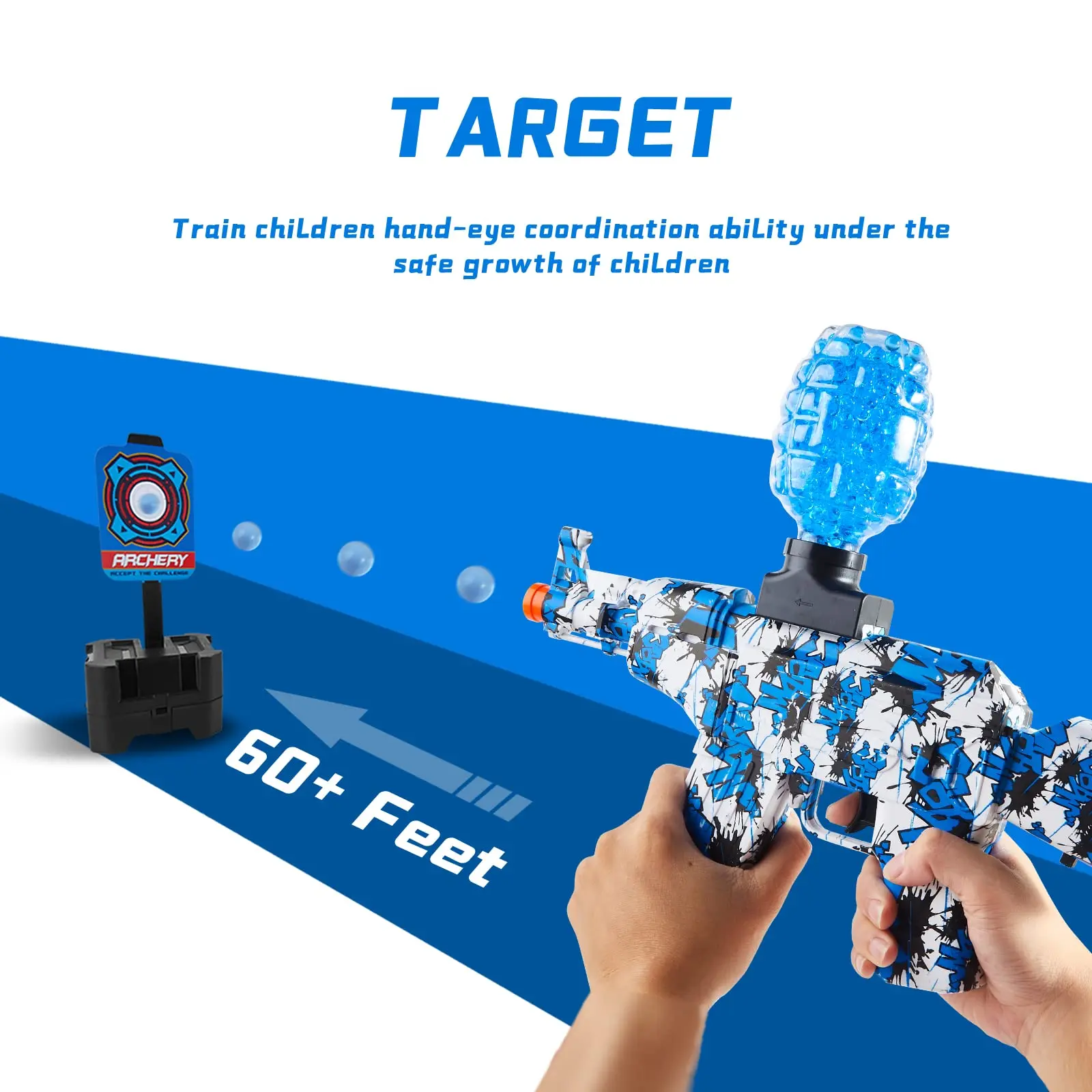 2023 New Electric Gel Ball Blaster Gun Splatter Ball Gun Gel Beads Toy