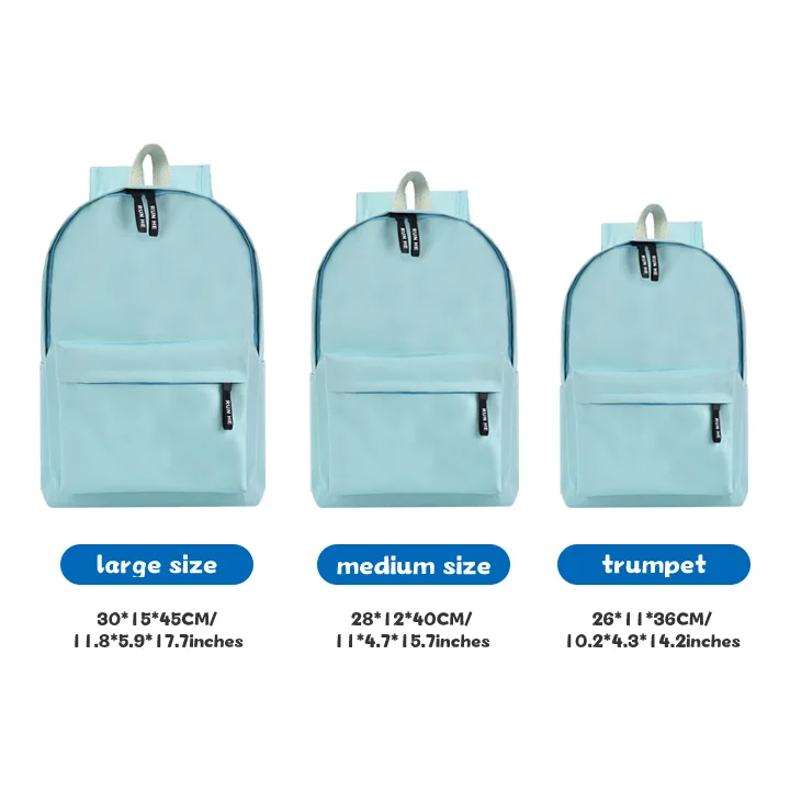 Custom Sublimation Full Color Print Anime Backpack Cute School Bags for Girls Boys