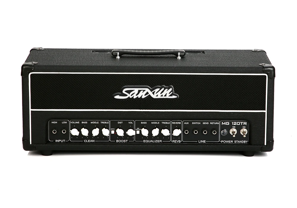 Заводской изготовленный на заказ высококачественный сдвоенный передний пробковый усилитель звука для электрогитары мощностью 120 Вт