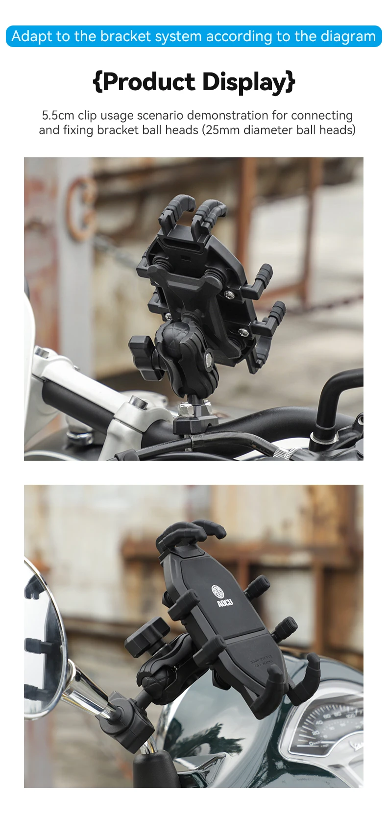 Best Quality Factory Price Phone Holder Bicicle Clip Phone Clip Tripod Holder Car Phone Holder For Air Vent Mount Clip factory