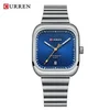 Silver Case Blue Dial