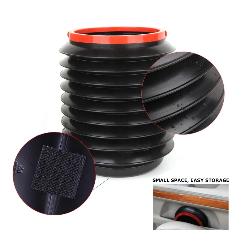 4L Magic Car Trash Bin Dustbin Garbage Can Folding Storage Wastebasket Foldable Bucket