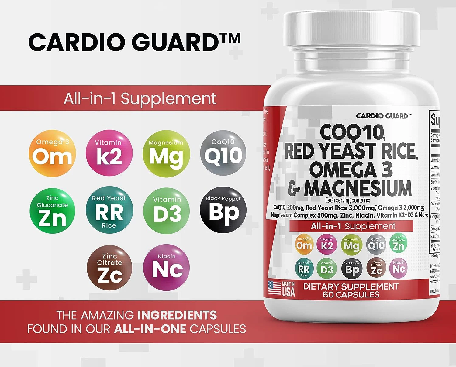Can You Take Coq10 With Magnesium Coq10 Capsules Red Yeast Rice Omega 3 Magnesium Complex Niacin Zinc