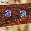 Studs-Sapphire