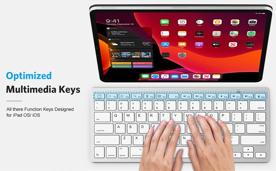 Inote Multi Pairing 3.0 Wireless Bluetooth Keyboard, Korean/English,for  Apple iPad Pro The 4th, 5th Generation, Compatible with Window/Mac 0S –  Korea E Market