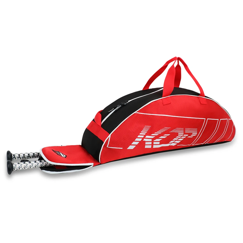 Kopbags Wholesale Custom Lightweight Baseball Backpack Duffle Bag Red Softball Kit Bag