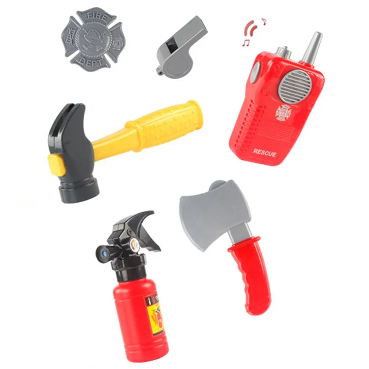 Новинка 2022, оптовая продажа, игрушки для игр, пожарный, инструменты для ролевых игр, набор рюкзаков, основной пожар, набор основных инструментов