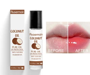 Private Label Coconut Lip Oil Organic Oil Lip Treatment Fruit Flavor Moisturizing Lip Oil