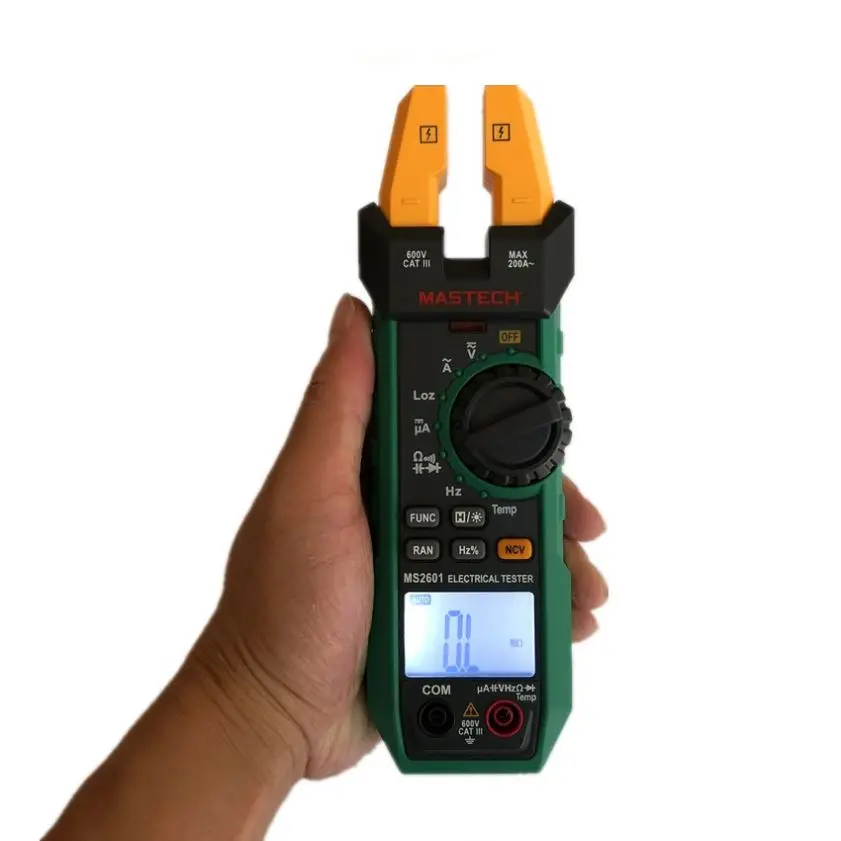 Mastech MS2601 цифровой измеритель напряжения и сопротивления переменного/постоянного тока 200 А 12 мм диоды непрерывности частоты рабочего цикла