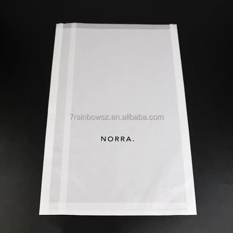 Compostable Glassine Paper Bag For Clothing Packaging Recyclable