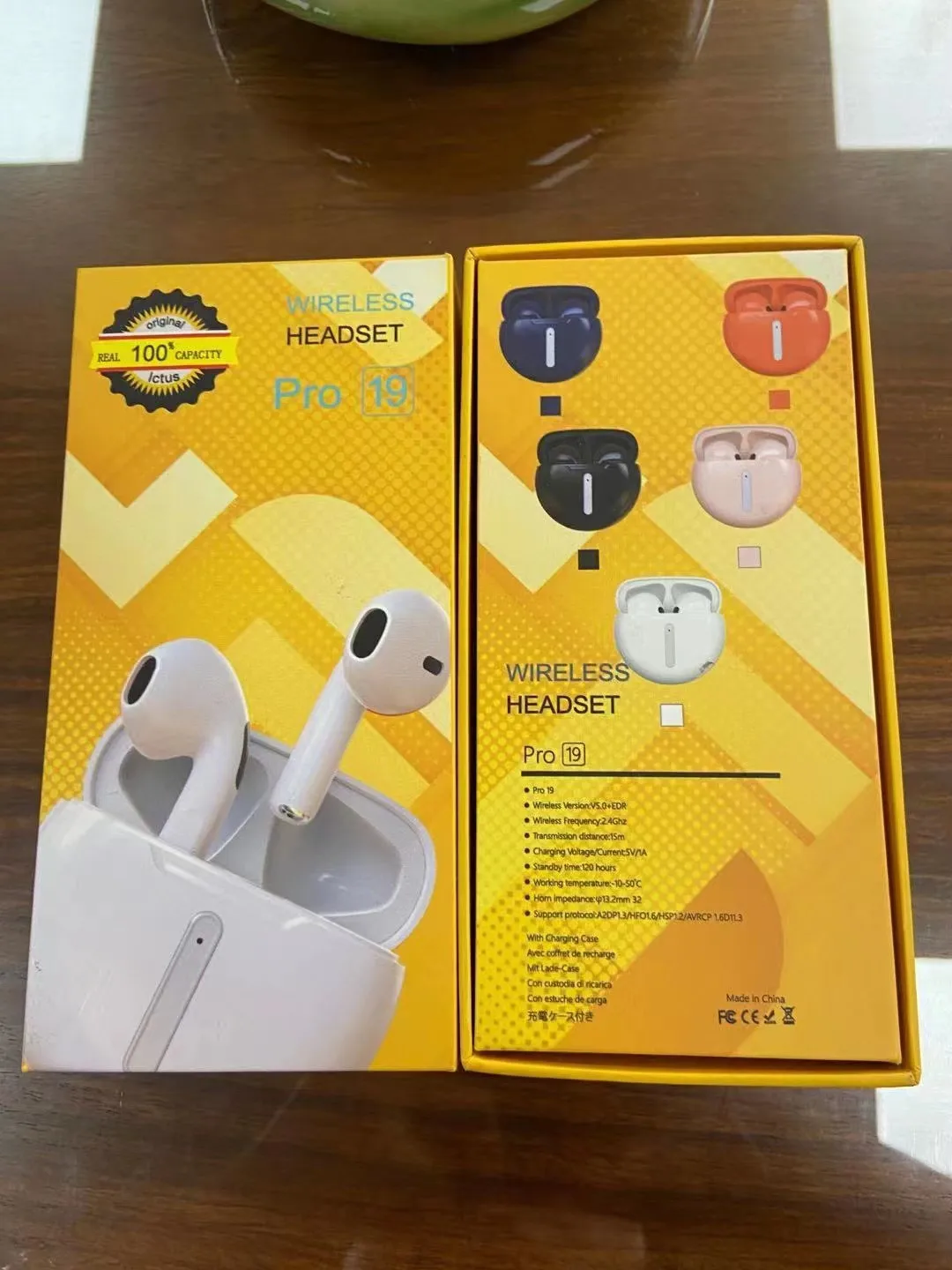PRO 19 TWS mini earphone touch rename sports earbuds for iphone and Android phones - ANKUX.COM