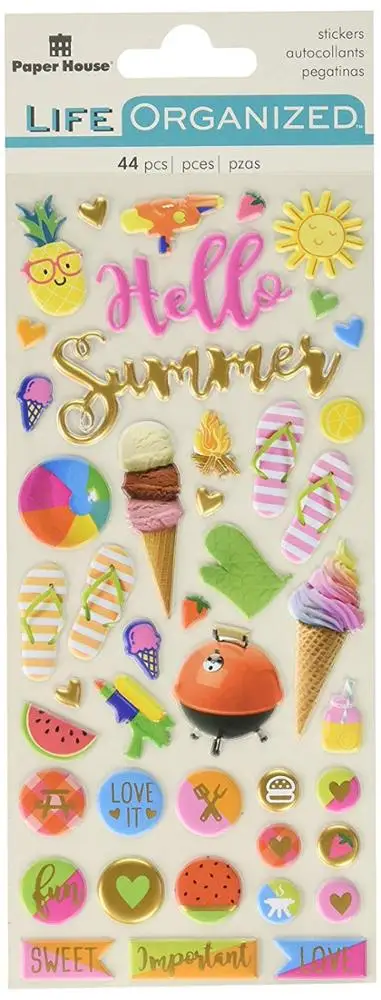 Новые Красочные пользовательские 3D объемная наклейка с принтом для детей