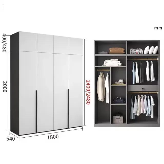 Clothes Wardrobes Plastic In Foldable For Wooden Drawer Bedroom Closet Walk Glass Wardrobe Cabinet Sliding Door System