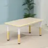 Yellow wood grain single table
