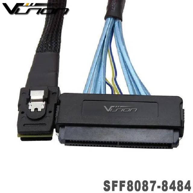 sazae　0804 SFF-8484 SAS to Mini SAS SFF-8087 Cable 76 CM - VISION