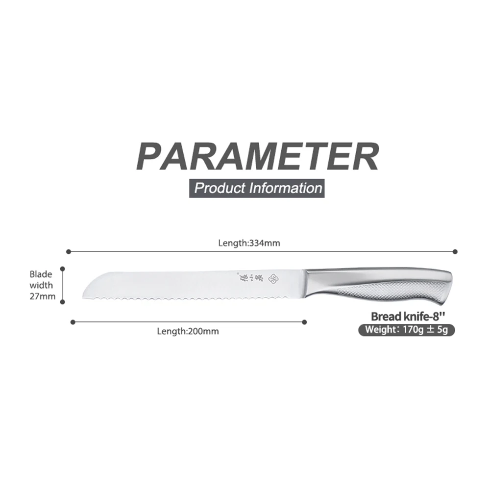 Kitchen Knives Stainless Steel Star Knives Bread Slicer Blade 430